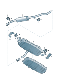 7L6253609-Muffler assy-rr