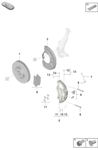 9Y0615301AF-Disc, brake Porsche panamera: Location for common use: