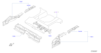 75521CJ035-Extension-rear member, lh