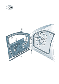 3GD837249-LINK-CHECK,REAR DOOR