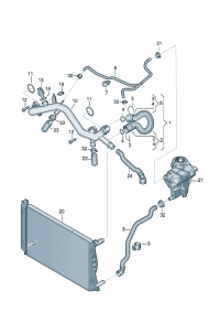 4F0121109F-WATER HOSE