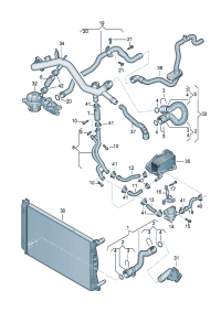 4F0121055F-WATER HOSE
