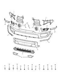68253754AA-BRACE FRONT BUMPER