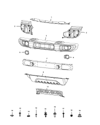 68293712AA-BRACKET FOG LAMP