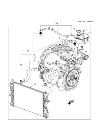 84364727-Hose, radiator canister inlet
