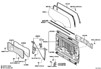 682900C050-WEATHERSTRIP ASSY, BACK DOOR GLASS, OUTER