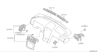 687402Y905-Grille assy-side defroster, rh