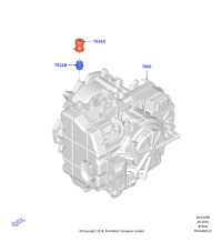 BB5P7035AD-Ventilation assy, LINCOLN CONTINENTAL D544