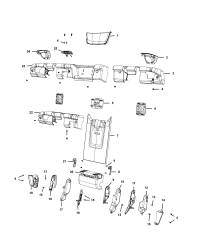 68395108AA-SHIELD REAR SEAT