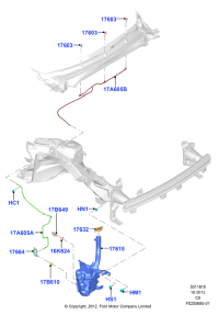 DP5Z17618A-RESERVOIR TANK