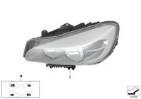 63117391401-Technology headlamp LED lh