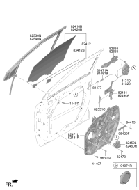 82450R0010-MOTOR ASSY-FR P/WDW.LH