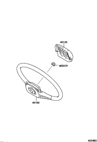 4510036150E0-WHEEL ASSY, STEERING
