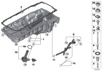 11137809836-OIL PAN UPPER GASKET/X5