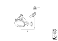 63177184317-Lamp assy-fr fog lamp lh