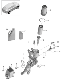 95811702100-OIL COOLER/AUDI A6/A7/A8