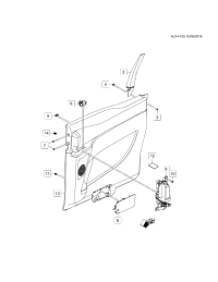 26354421-Cap, rr. door trim