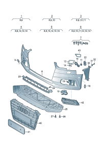 8W0807241A-Plate, towing ring