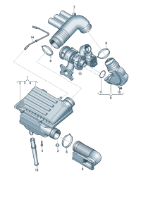 8U0129618C-PORSCHE CAYENNEAIR DUCT CENTRE
