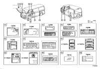 7454126060-Label, door closer caution, rh