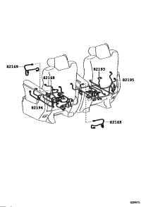 82194V2010-WIRE, REAR SEAT, LH