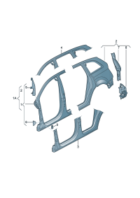 8R0809838-Trim, quarter panel