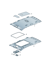 18G867500AE-Molding a roof