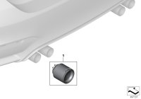 18302468411-Carbon, exhaust tail cover