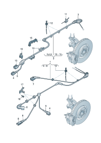 8V0973202-Housing-flat Interlock-contact  Connector Damper, adjustable