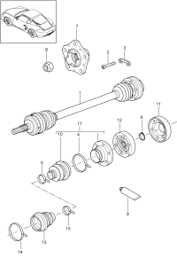 98733202450-Shaft, half swing Deprecated parts