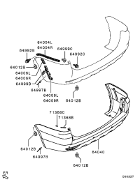 6410C539-BRACKET,RR BUMPER FACE SUP