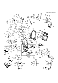 26239706-Emblem, front seat back (V-shaped emblem) (part of 1)