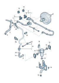 4F1611931J-W/check valve Pipe, vacuum