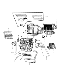 68089116AA-HOUSING DISTRIBUTION INCLUDES: DOORS, LEVERS, LINKS, SEALS