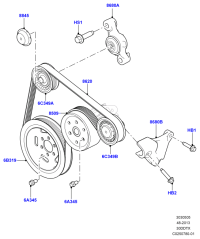 LR049175-BELT-B 3RD, RH
