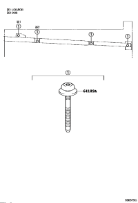 641890C011-BOLT, REAR BODY MOUNTING