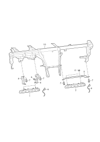 761880841D-Air bag unit-knee