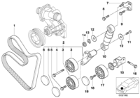 11281742858-ADJUSTER PULLEY WTH LEVER X5