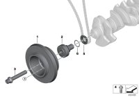 11237853850-BELT PULLEY,CRANKSHAFT-1(F20)