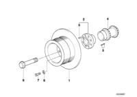 11237513336-BELT PULLEY,CRANKSHAFT-1(F20)
