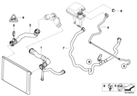 17127524838-RADIATOR HOSE/E60
