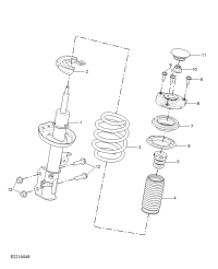 11108230-Damper, front suspension