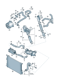 4H0121055AH-WATER HOSE