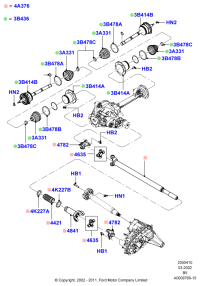 5L1Z3B436AA-Shaft and cv joint assy, complete assy