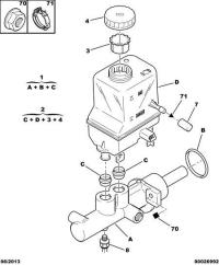 463582-Tank, brake fluid