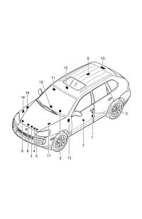 95570129000-Plate, warning Tire pressure control