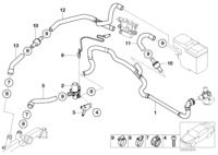 64218380131-Hose, auxiliary water pump check valve
