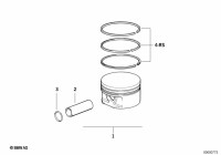 11251432086-Piston, Mahle