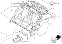 51488157205-Insulator floor fr lh