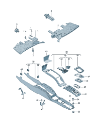 6Q1864343E71N-Bracket, center (anthracite)